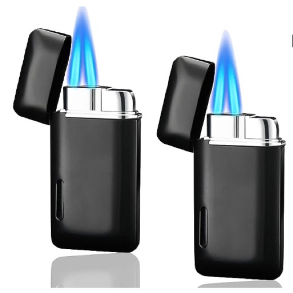 2 Pack Mini Butane Lighters (without gas) Double Fame Torch